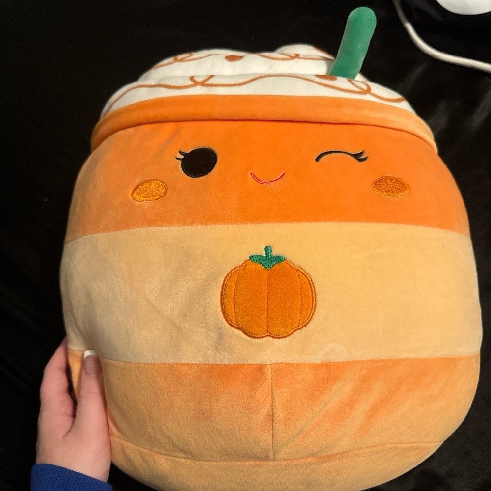 Squishmallows Orange and Cream Pumpkin Plush
